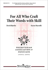 For All Who Craft Their Words with Skill SATB choral sheet music cover